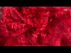 سبک وزن یک درجه خام سفید مرد ساخته شده فیبرهای اصلی 51mm فیبر پلی استر کم ذوب