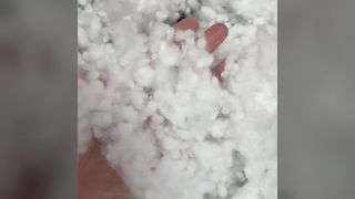 فیبر منگنه PCM 2 بعدی 30 میلی‌متری شل شده ممتاز، فیبر پنبه مروارید سیلیکونی صاف برای تولید انبوه