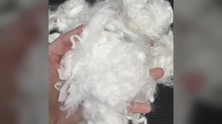 فیبر ذخیره انرژی تغییر فاز 2 بعدی × 25 میلی متر، فیبر منگنه صاف با روغن سیلیکون برای فیلی نساجی