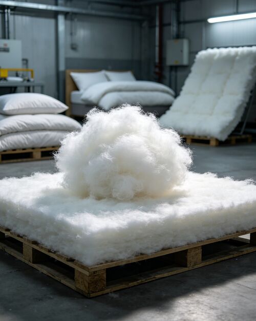 آخرین اخبار شرکت در مورد فیبر استپل پلی استر توخالی در مقابل فیبر پلی استر ذوب کم: مزایای مخلوط، برنامه های کاربردی و راهنمای تولید