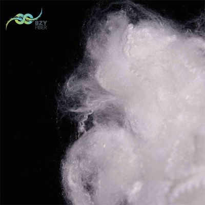 خرید 2.78D غیر فلورسنت فیبر مصنوعی استپل سیلیکون سفید برای پتو تولید آنلاین