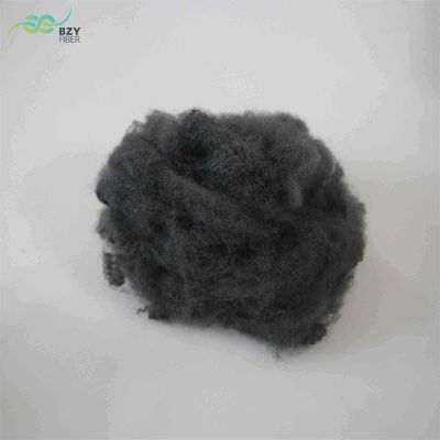 خرید فیبر پلی استر بازتولید شده خاکستری 8.89D فیبر استپل پلی استر درجه A تولید آنلاین