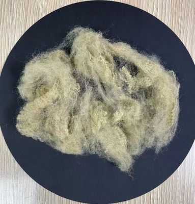 قیمت خوب فیبر استپل پلی استر بازیافت شده 6D 64mm بیج سازگار با محیط زیست آنلاین