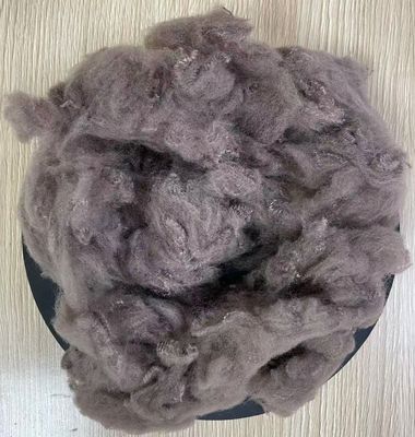 قیمت خوب نيمه سفت و درخشان بازيافت شده پلي استر فايبر استاپل 5D 32mm شتر آنلاین