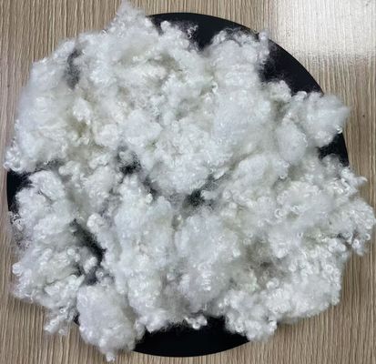 قیمت خوب فیبر استپل پلی استر بازیافت شده پوسته ای کنژوژن شده سیلیکونیزه شده 7D 32mm آنلاین