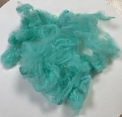 قیمت خوب OEKO-TEX Certified Recycled Polyester Fiber 2.5D 51mm Aqua آنلاین