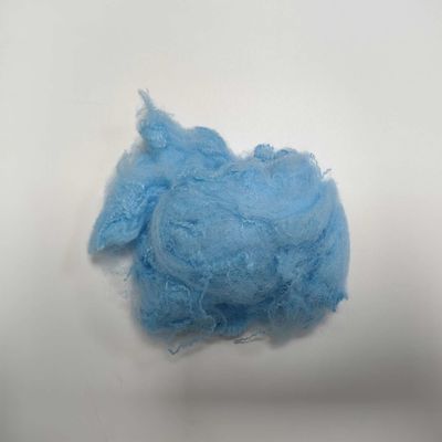 قیمت خوب غیر سمی آبی پلی استر فیبر مصنوعی ضد شعله 76mm PP فیبر استپل آنلاین
