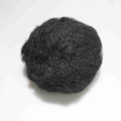 قیمت خوب فیبر کوتاه پلی استر 4080 ریسیکل شده PET جامد فیبر 15D سیاه آنلاین