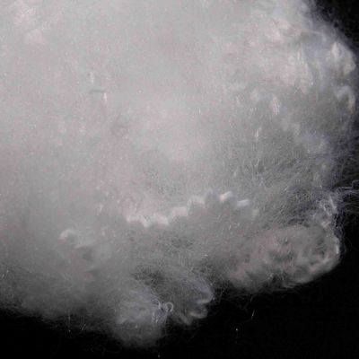 قیمت خوب فیبر خاكی سخت پنبه ای کم ذوب 15D 64mm فیبر پلی استیستر استیپل جامد آنلاین