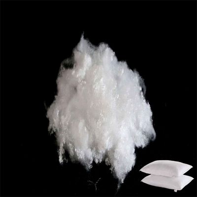 قیمت خوب 3D HCS پلی استر فیبر استپل فیبر سفید راحت برای اسباب بازی های پر شده آنلاین