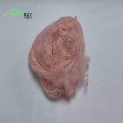 قیمت خوب پر کردن فیبر پلی استر غیر سیلیکونیزه فیبر پلی استر صورتی درجه A آنلاین