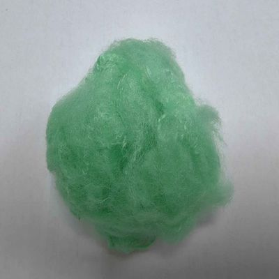 قیمت خوب 2.5D سبز فیبر پلی استر بازیافت شده سفارشی Crimp پلی استر کوتاه برش فیبر آنلاین