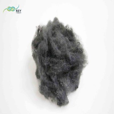 قیمت خوب سیلیکون رایگان 100 فیبر پلی استر فیبر سوراخ 6 Denier PSF خاکستری سیاه آنلاین
