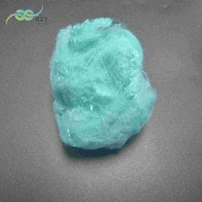 قیمت خوب رنگ آبی روشن پلی استر رنگ آمیزی فیبر 2.5D پلی استر PSF بازسازی شده آنلاین