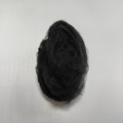 قیمت خوب فیبر استپل پلی استر بازیافت شده 2.5D 51mm سیاه کم رطوبت آنلاین