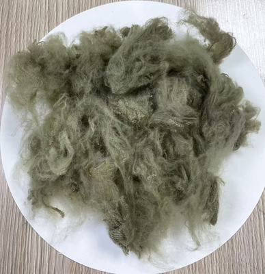 قیمت خوب Recycled Polyester Staple Fiber with 255-265°C Melting Point and Last Fastener 4 Or Above in Army Green آنلاین