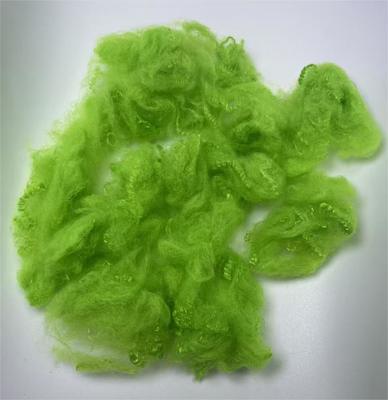 قیمت خوب Lightweight Recycled Polyester Staple Fiber with Good Chemical Resistance and Qiuxiang Green Color آنلاین