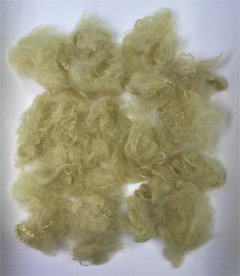 قیمت خوب Recycled Polyester Staple Fiber with 38-64mm Fiber Cut Length 0.4% Moisture Regain in Light Camel Color آنلاین