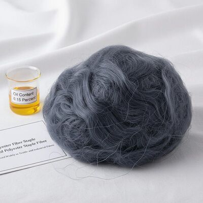 قیمت خوب 0.15٪ محتوای روغن فیبر استپل پلی استر با SD Luster و سیلیکون پوشش داده شده برای کاربردهای نساجی آنلاین