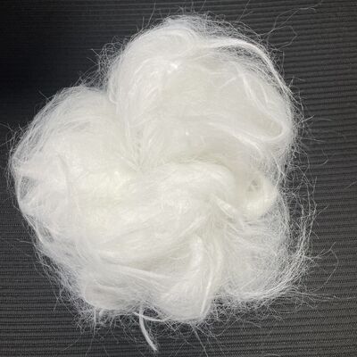 قیمت خوب برای زمستانی بافتن پارچه های پارچه ای ترکیب پارچه لباس و کلاه تولید پارچه 90D مو مانند فیبر 102MM آنلاین