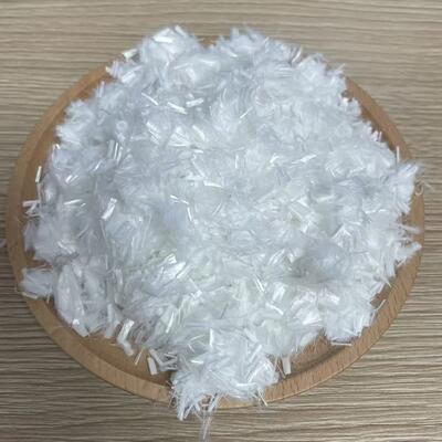 برای ساخت و ساز جاده فیلتراسیون آسفالت و ساخت و ساز با استحکام بالا 4D*6MM فیبر پلی استر خرد شده فیبر منگنه